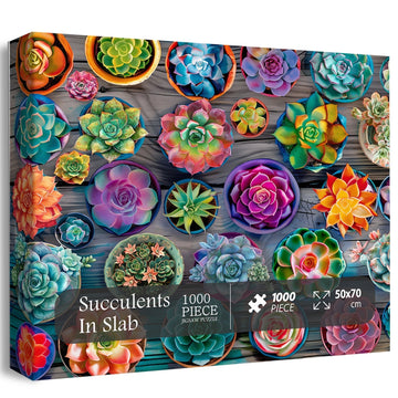 Sukkulent im Plattensäge -Puzzle 1000 Stücke